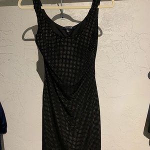 Forever 21 Gold Beated Black Dress